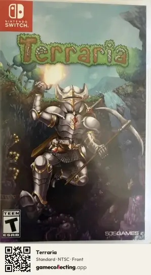 Terraria Nintendo Switch, NTSC box front