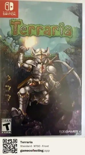 Terraria Nintendo Switch, NTSC box front
