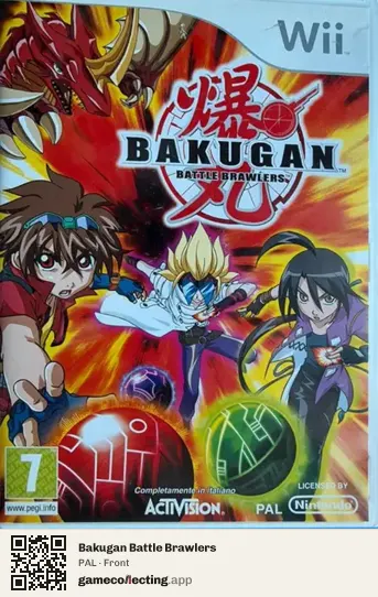 Bakugan Battle Brawlers Nintendo Wii, PAL box front