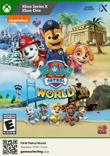PAW Patrol World Xbox Series X, NTSC box front