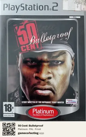 50 Cent: Bulletproof PlayStation 2, PAL box front