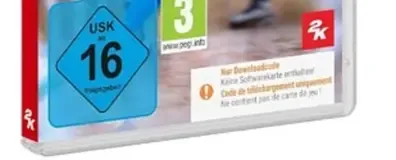 NBA 2K26, the USK square on its front