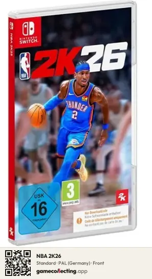 NBA 2K26 Nintendo Switch, Germany box front