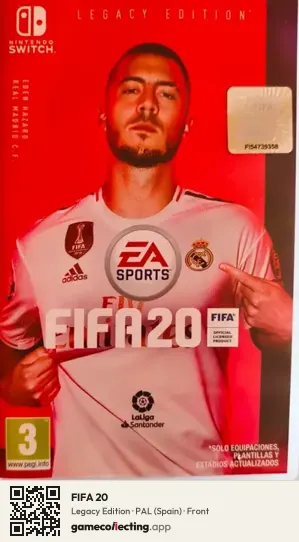 FIFA 20 Nintendo Switch, Spain box front