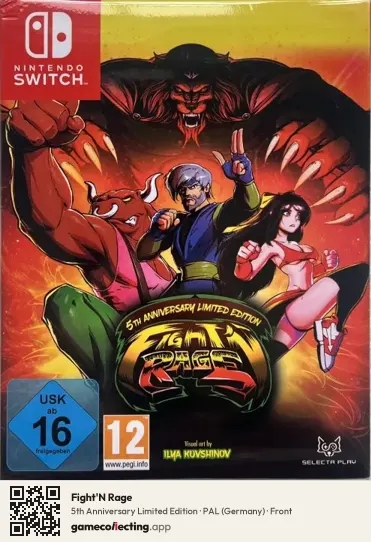 Fight'N Rage Nintendo Switch, Germany box front
