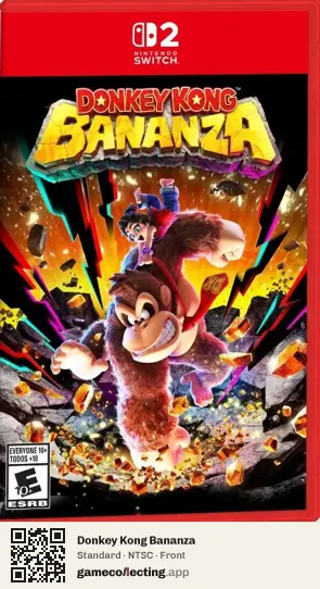 Donkey Kong Bananza Nintendo Switch 2, NTSC box front