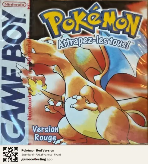 Pokémon Red Version Game Boy, France box front