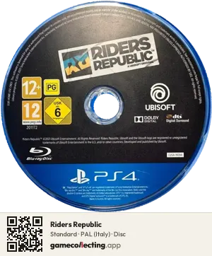 Riders Republic PlayStation 4, PAL disc
