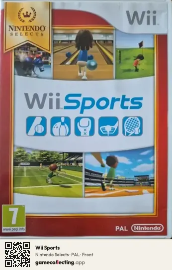 Wii Sports Nintendo Wii, PAL box front