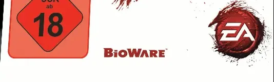 Dragon Age: Origins, the USK square on its front