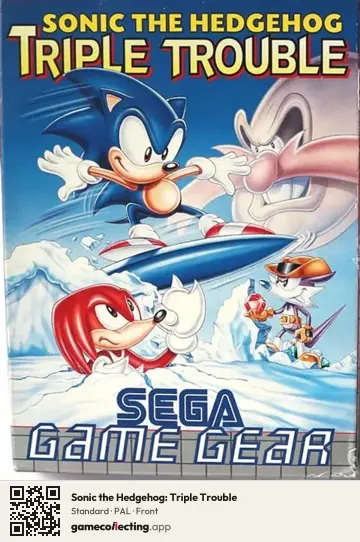 Sonic the Hedgehog: Triple Trouble Sega Game Gear, PAL box front
