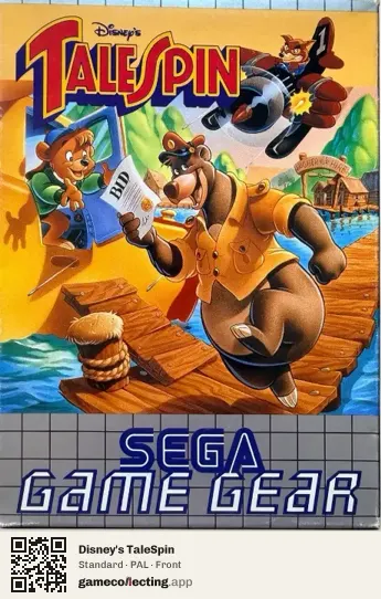 Disney's TaleSpin Sega Game Gear, PAL box front
