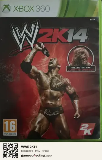 WWE 2K14 Xbox 360, PAL box front