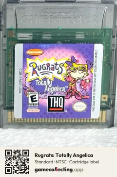 Rugrats: Totally Angelica Game Boy Color, NTSC cartridge label