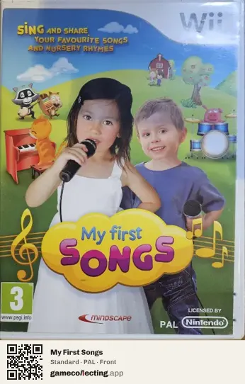 My First Songs Nintendo Wii, PAL box front