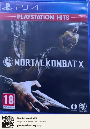 Mortal Kombat X PlayStation 4, PAL box front