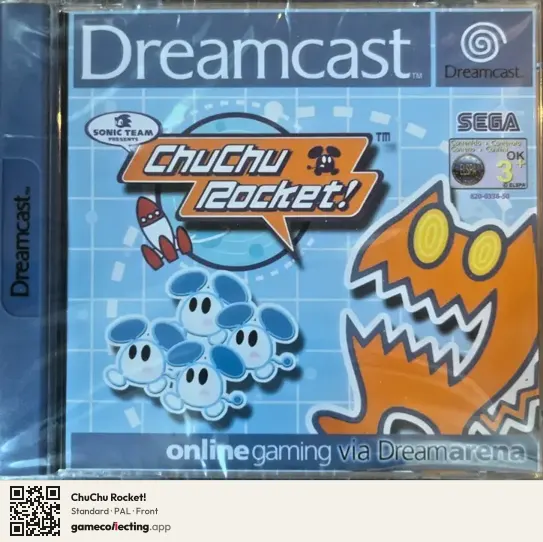 ChuChu Rocket! Sega Dreamcast, PAL box front
