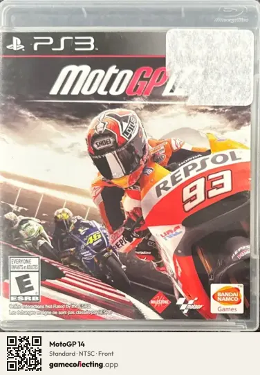 MotoGP 14 PlayStation 3, NTSC box front