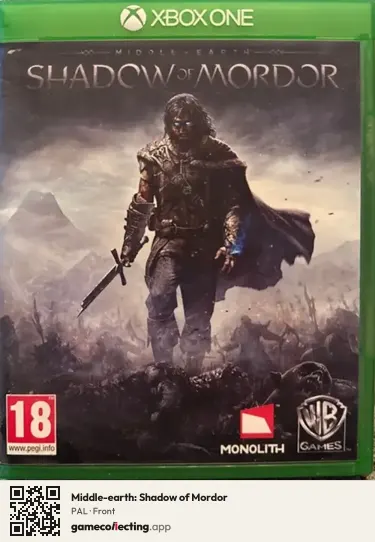 Middle-earth: Shadow of Mordor Xbox One, PAL box front