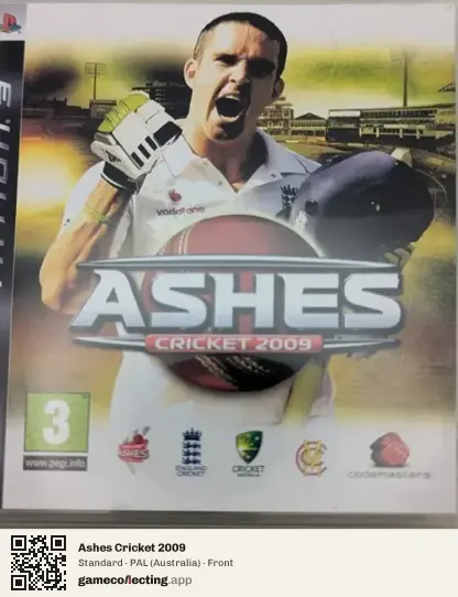 Ashes Cricket 2009 PlayStation 3, Australia box front