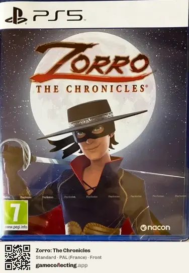 Zorro: The Chronicles PlayStation 5, France box front