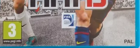 FIFA 13, the PEGI square on its front