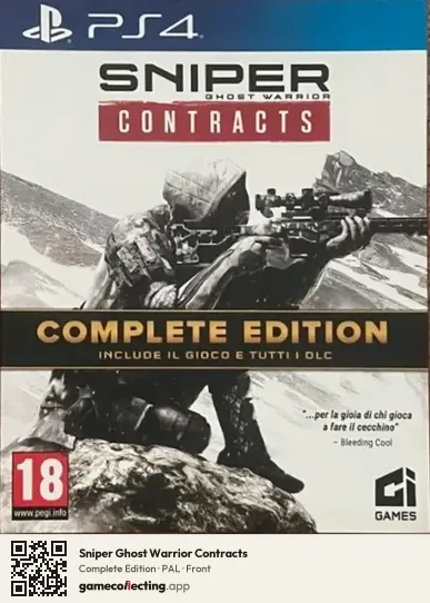 Sniper Ghost Warrior Contracts PlayStation 4, PAL box front