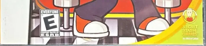 Diner Dash: Sizzle & Serve, the ESRB box on its front