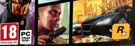Grand Theft Auto V, the PEGI square on its front