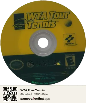 WTA Tour Tennis Nintendo GameCube, NTSC disc