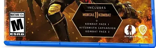 Mortal Kombat 11, the ESRB box on its front