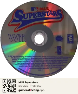 MLB Superstars Nintendo Wii, NTSC disc