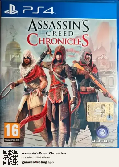 Assassin's Creed Chronicles PlayStation 4, PAL box front