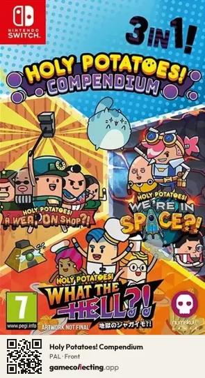 Holy Potatoes! Compendium Nintendo Switch, PAL box front