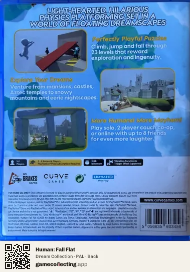 Human: Fall Flat PlayStation 5, PAL box back
