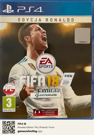 FIFA 18 PlayStation 4, Poland box front