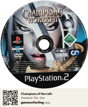 Champions of Norrath PlayStation 2, PAL disc