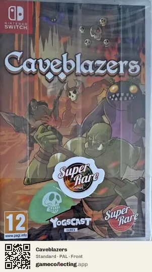 Caveblazers Nintendo Switch, PAL box front