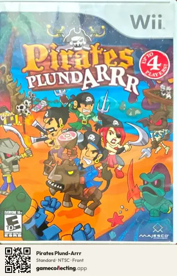 Pirates Plund-Arrr Nintendo Wii, NTSC box front