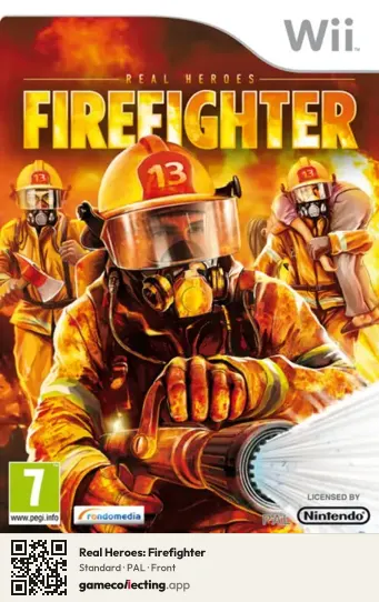 Real Heroes: Firefighter Nintendo Wii, PAL box front