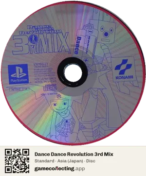 Dance Dance Revolution 3rd Mix PlayStation, Asia disc