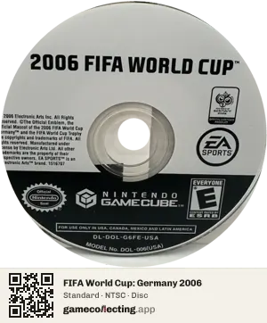 FIFA World Cup: Germany 2006 Nintendo GameCube, NTSC disc