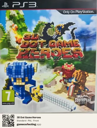 3D Dot Game Heroes PlayStation 3, PAL box front