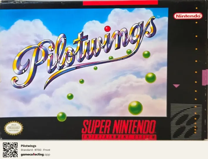 Pilotwings Super Nintendo Entertainment System, NTSC box front