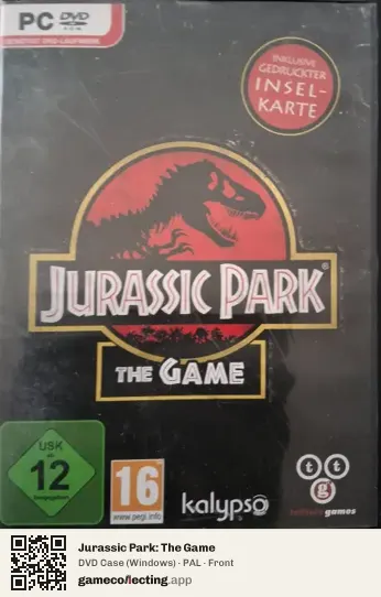 Jurassic Park: The Game Computer, PAL box front