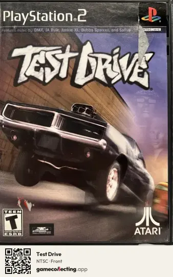 Test Drive PlayStation 2, NTSC box front