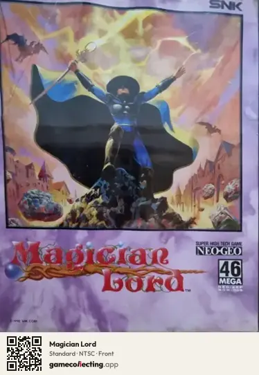 Magician Lord Neo Geo AES, NTSC box front