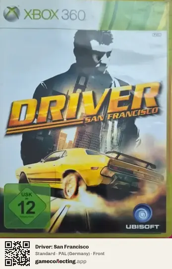 Driver: San Francisco Xbox 360, Germany box front
