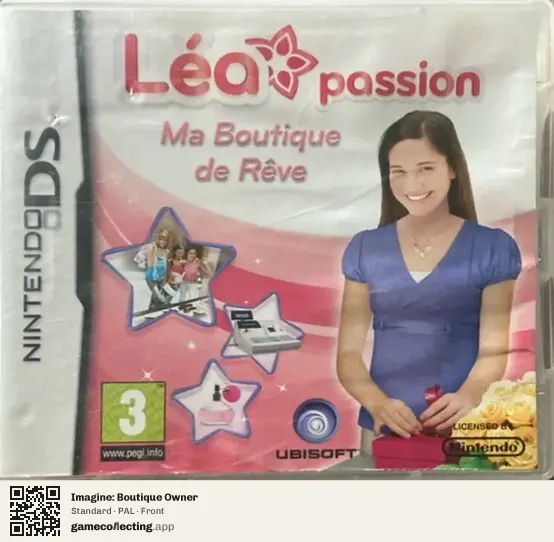 Imagine: Boutique Owner Nintendo DS, PAL box front