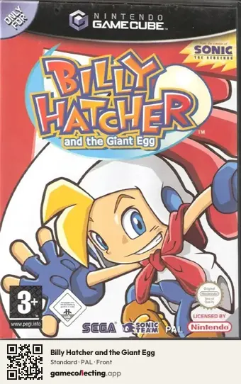 Billy Hatcher and the Giant Egg Nintendo GameCube, PAL box front